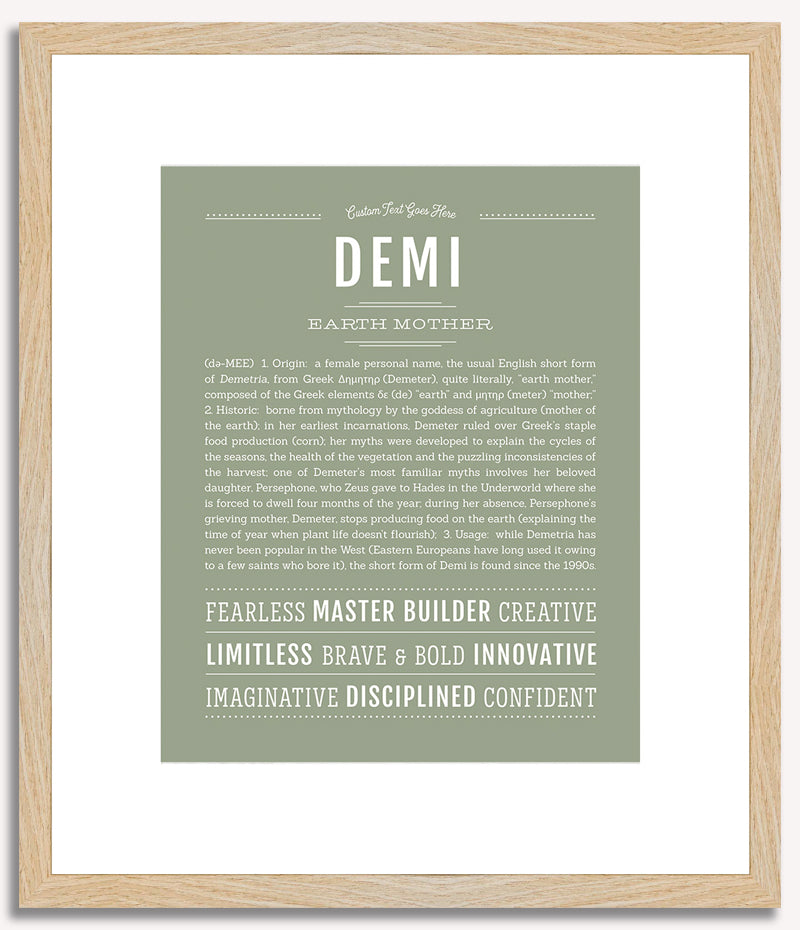 Demi | Name Art Print