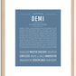 Demi | Name Art Print