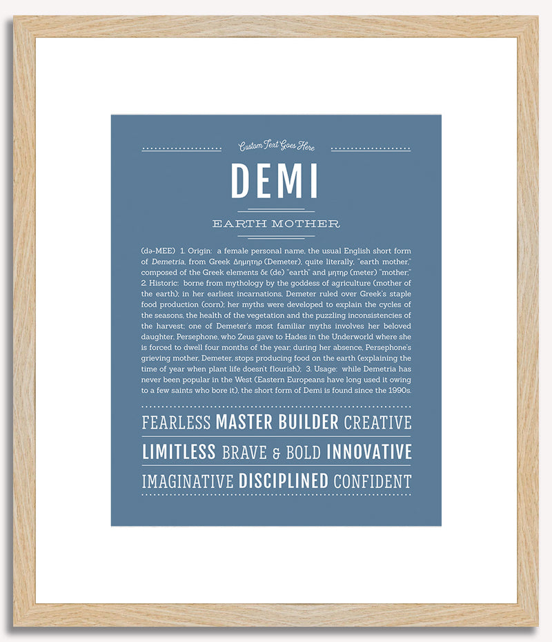 Demi | Name Art Print