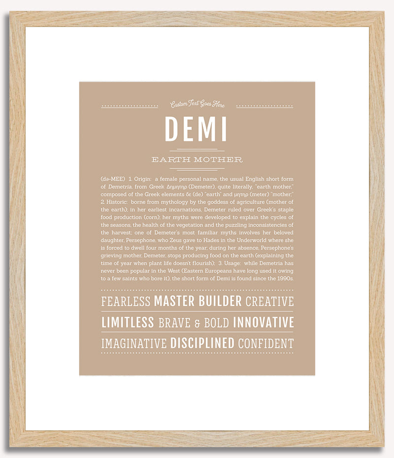 Demi | Name Art Print