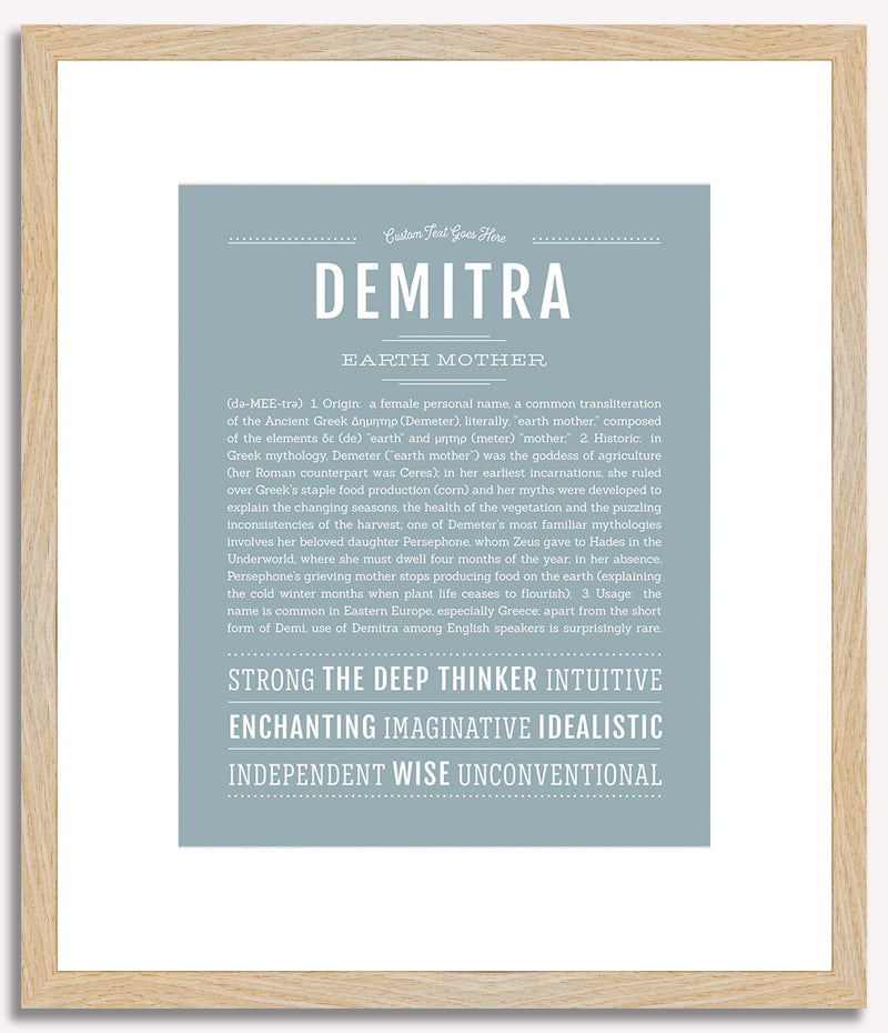 Demitra | Name Art Print