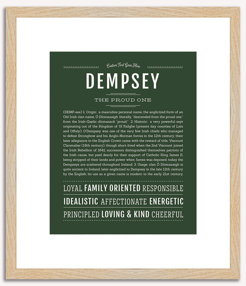 Dempsey | Name Art Print