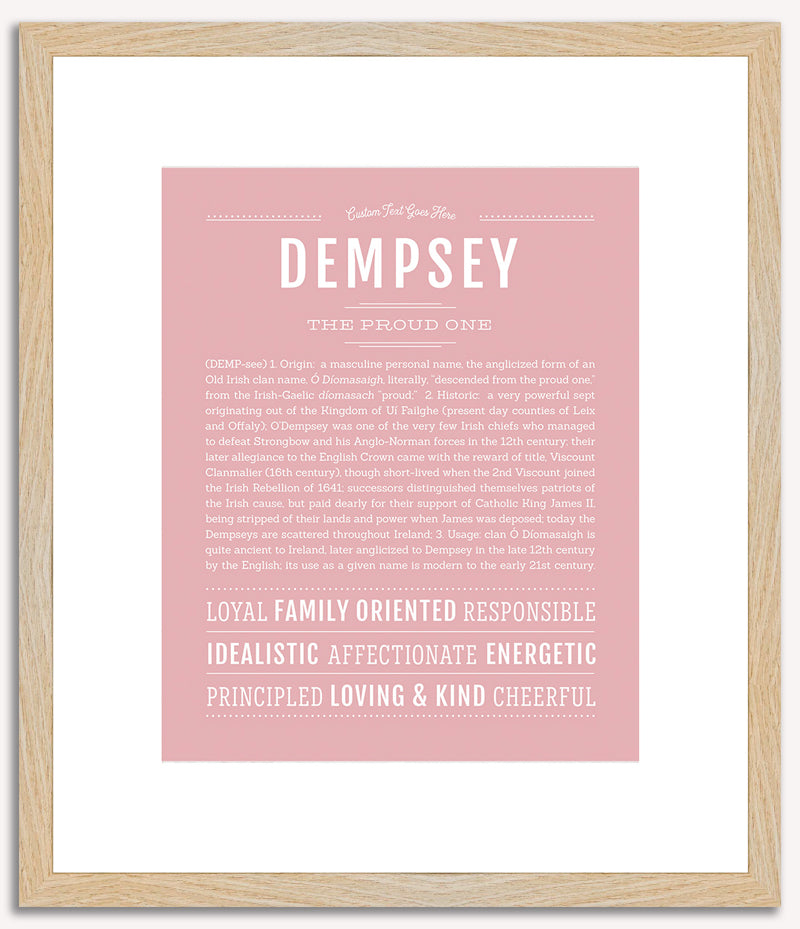 Dempsey | Name Art Print