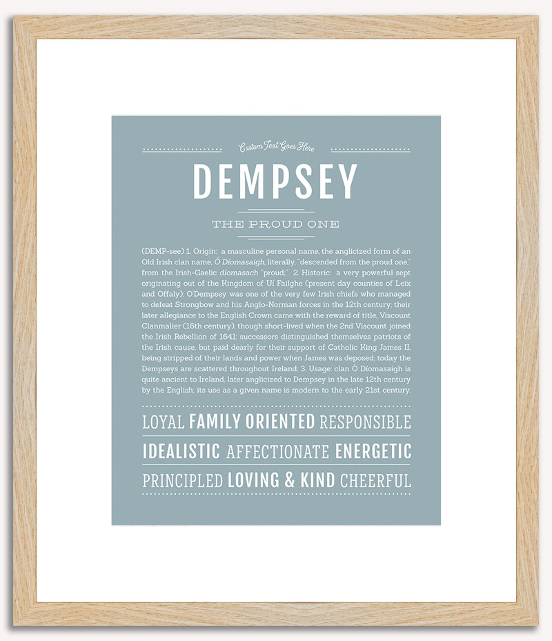 Dempsey | Name Art Print