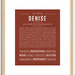 Denise | Name Art Print