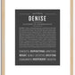 Denise | Name Art Print