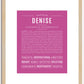 Denise | Name Art Print