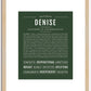 Denise | Name Art Print