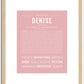 Denise | Name Art Print