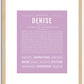 Denise | Name Art Print