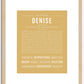 Denise | Name Art Print