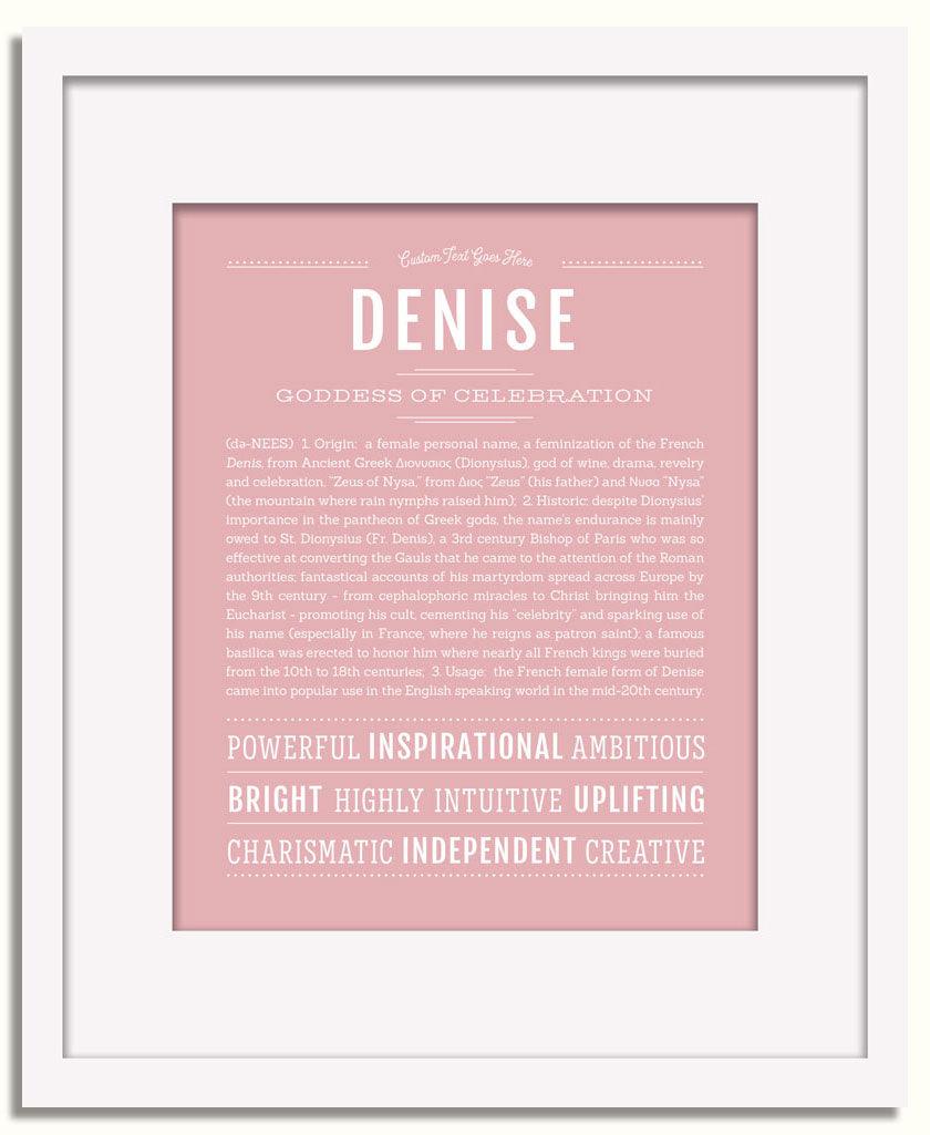 Frame Options | Dusty Rose | White Frame, Matted