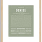 Denise | Name Art Print