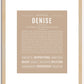 Denise | Name Art Print