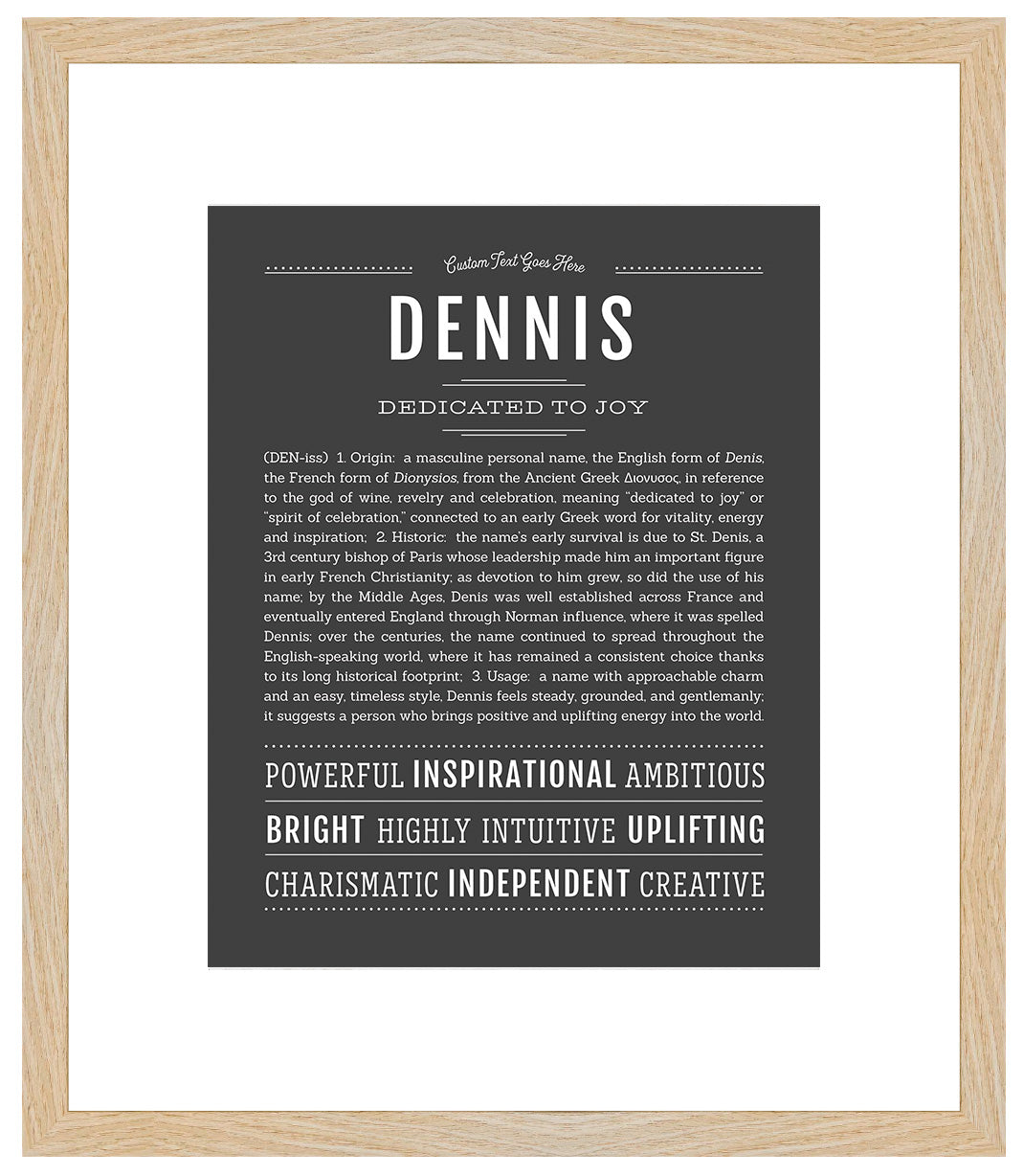 Frame Options | Charcoal Gray | Maple Frame, Matted
