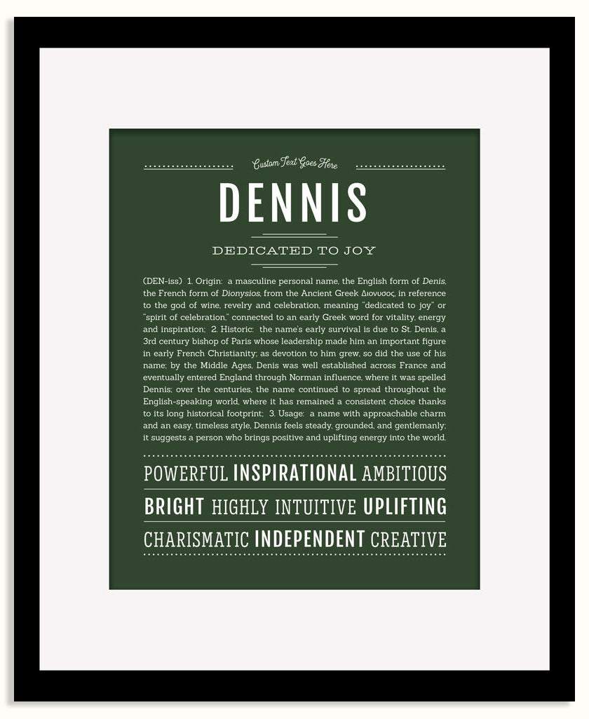 Frame Options | Deep Forest | Black Frame, Matted