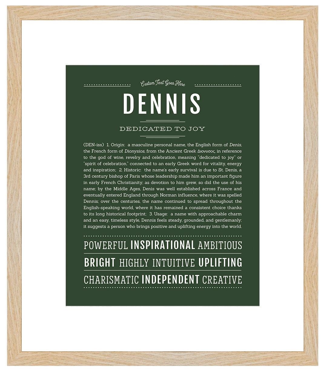 Frame Options | Deep Forest | Maple Frame, Matted