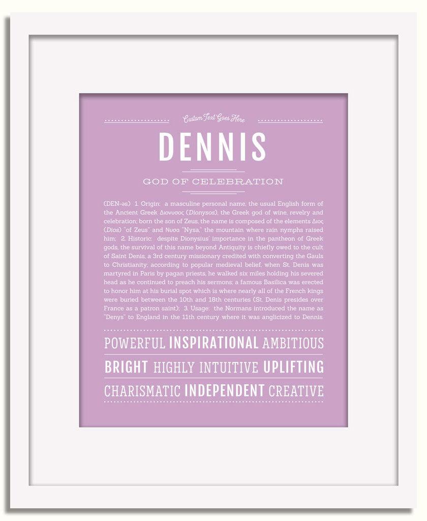 Frame Options | Lilac | White Frame, Matted