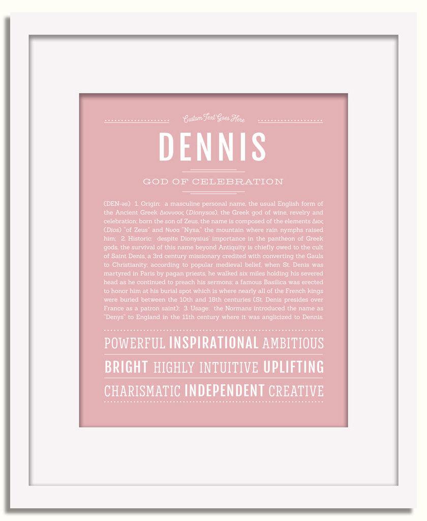 Frame Options | Dusty Rose | White Frame, Matted