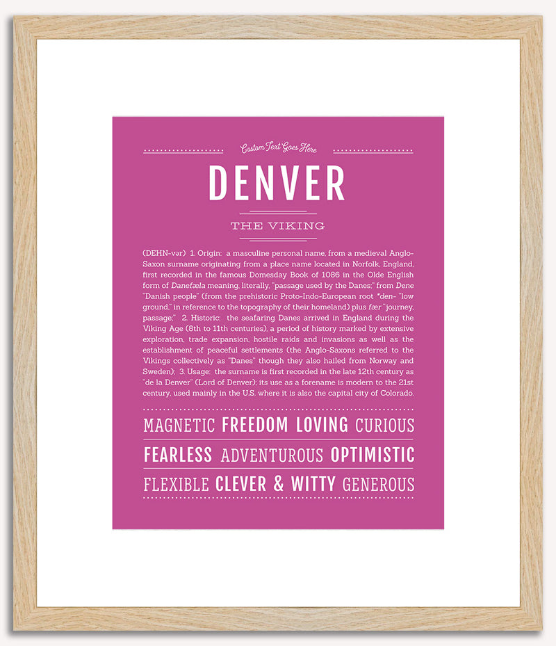 Denver | Name Art Print