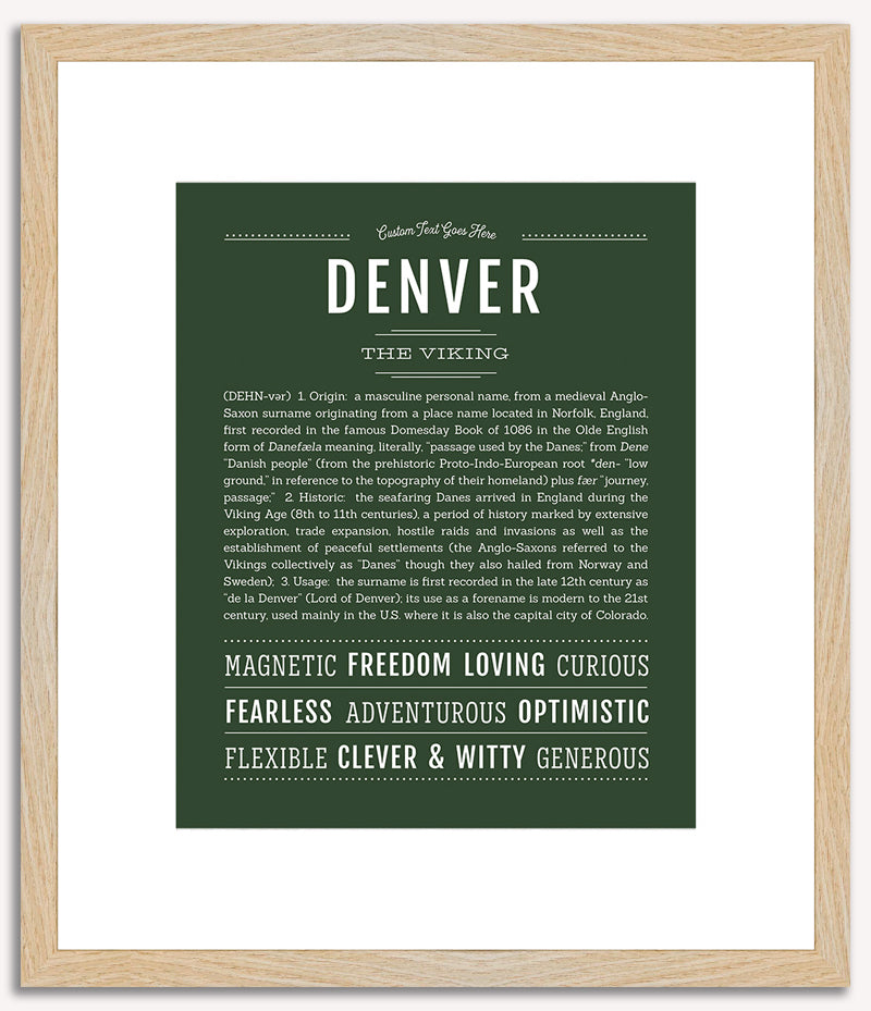 Denver | Name Art Print