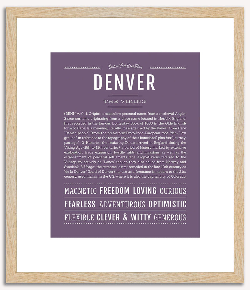 Denver | Name Art Print