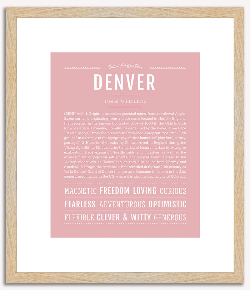 Denver | Name Art Print