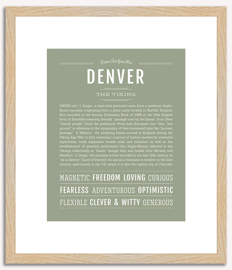 Denver | Name Art Print