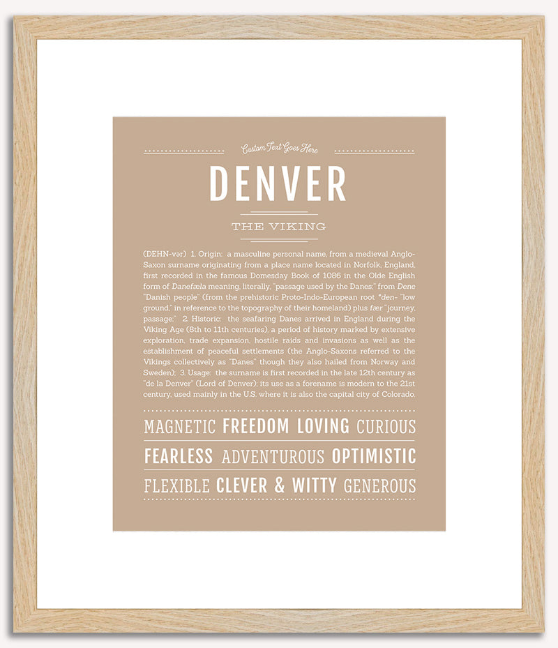 Denver | Name Art Print