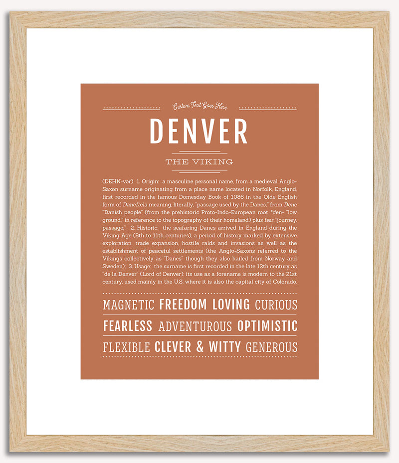 Denver | Name Art Print