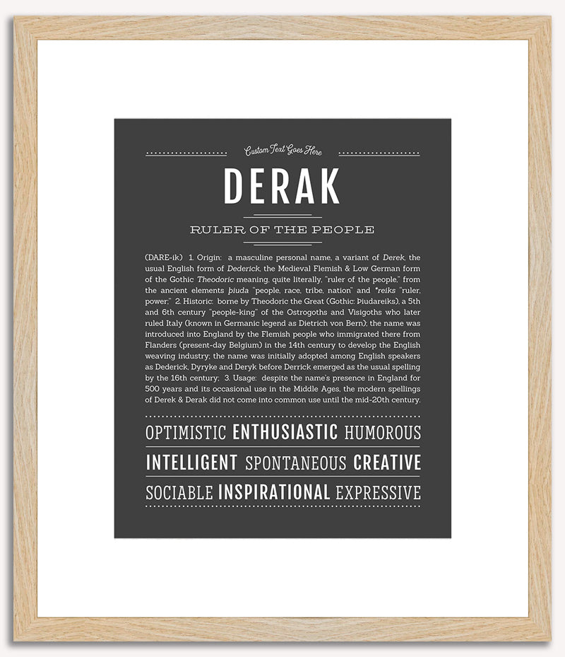 Derak | Name Art Print