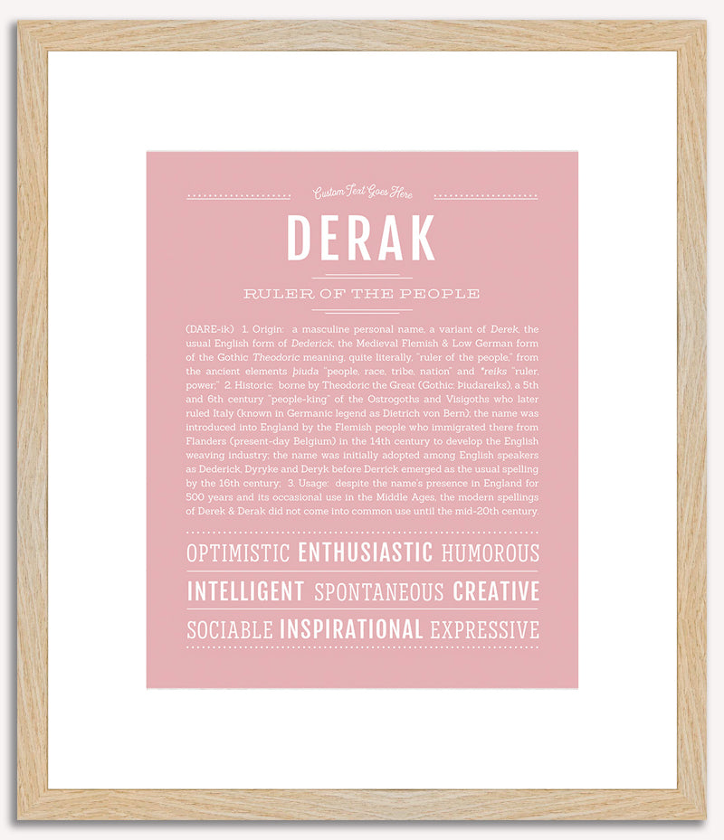 Derak | Name Art Print