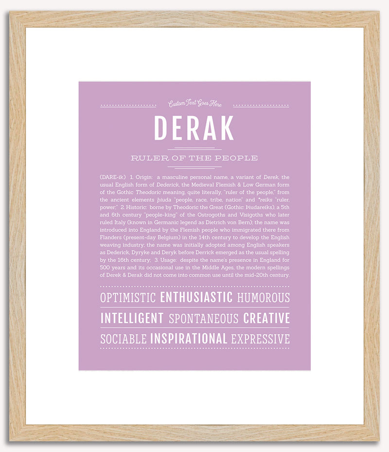 Derak | Name Art Print