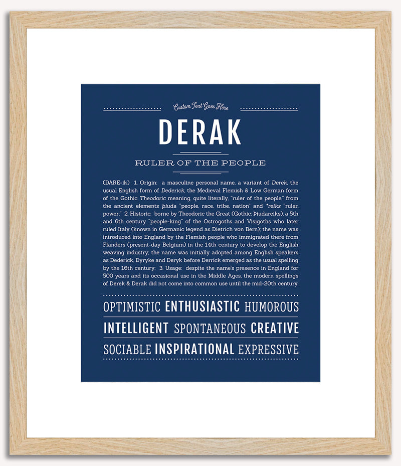 Derak | Name Art Print