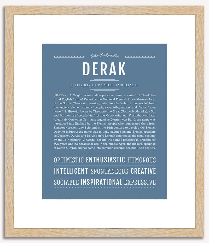 Derak | Name Art Print