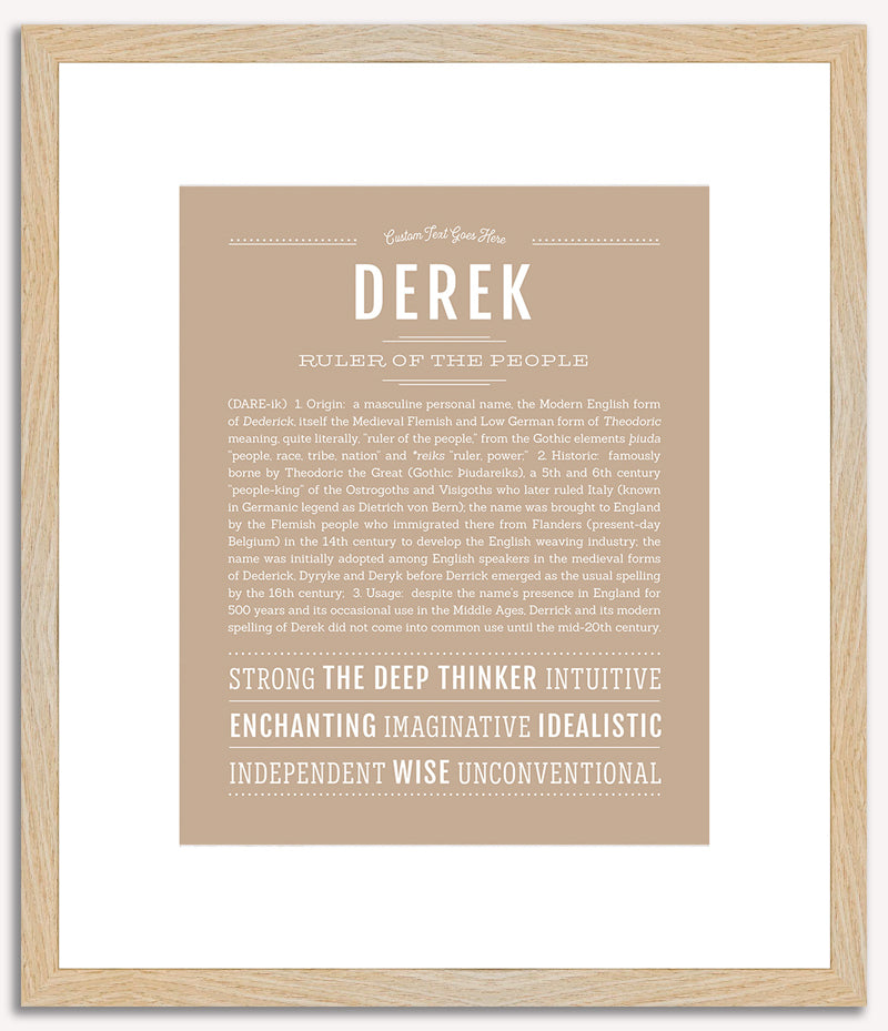 Derek | Name Art Print