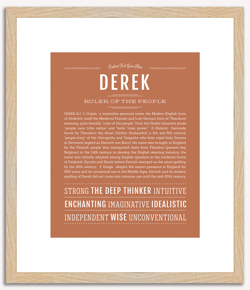 Derek | Name Art Print