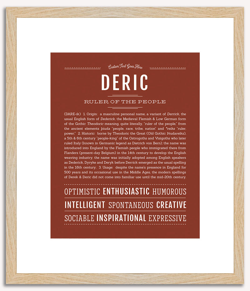 Deric | Name Art Print