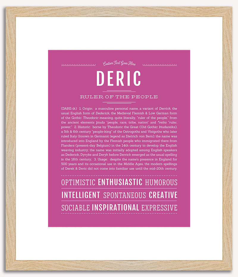 Deric | Name Art Print