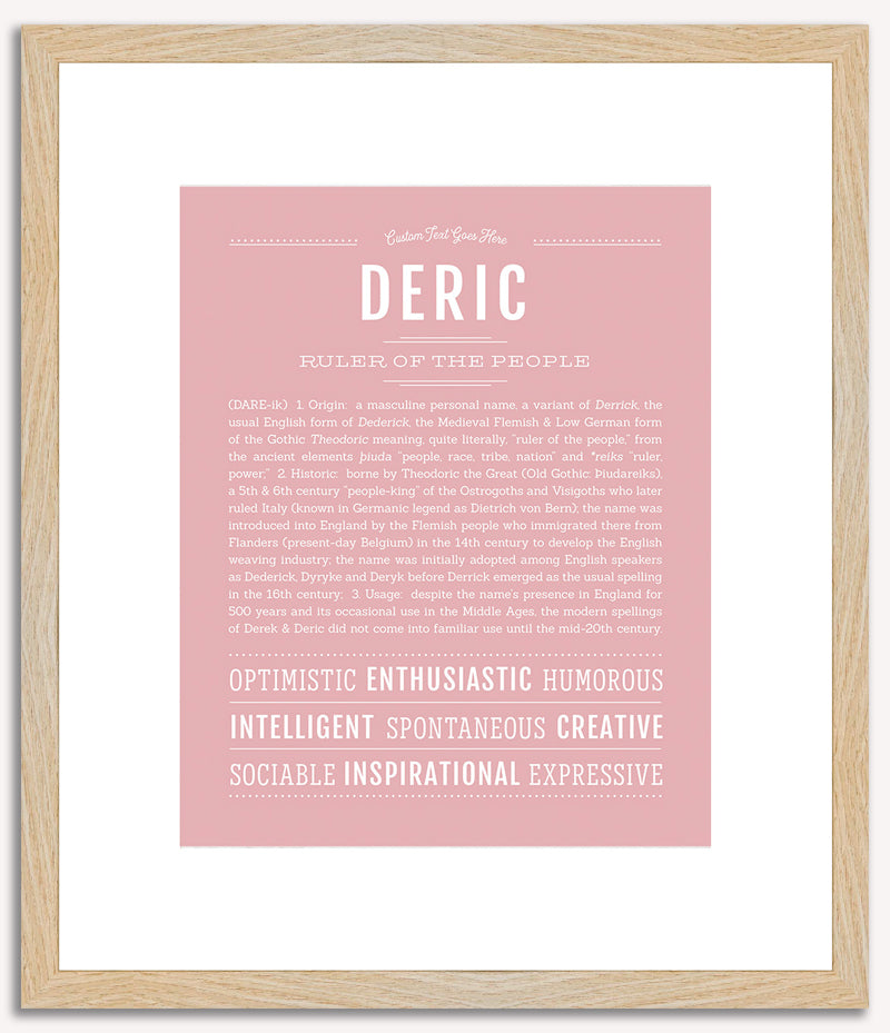 Deric | Name Art Print