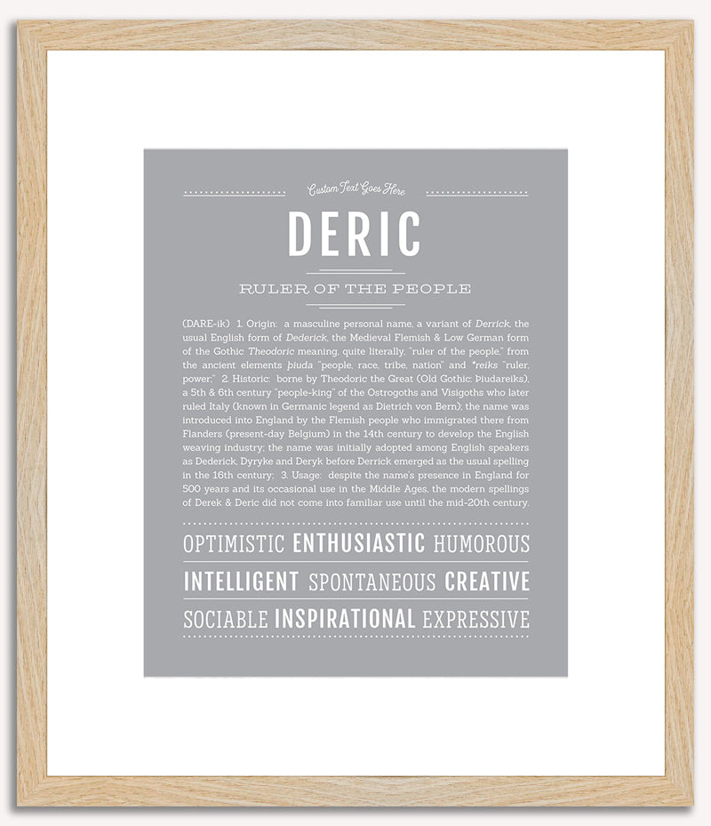 Deric | Name Art Print