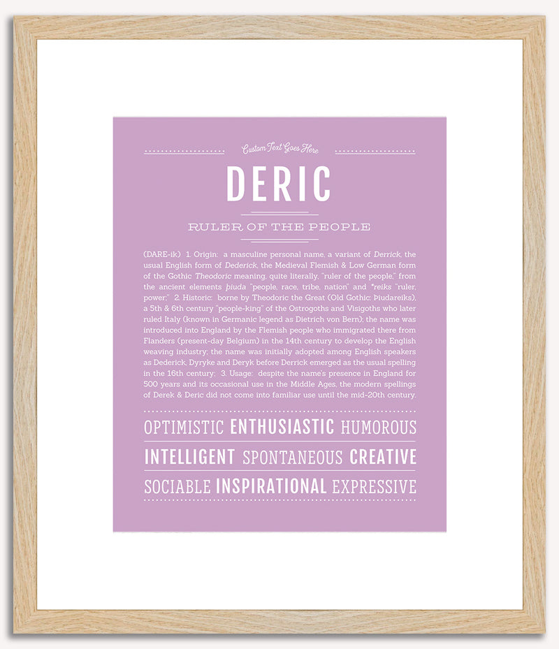 Deric | Name Art Print