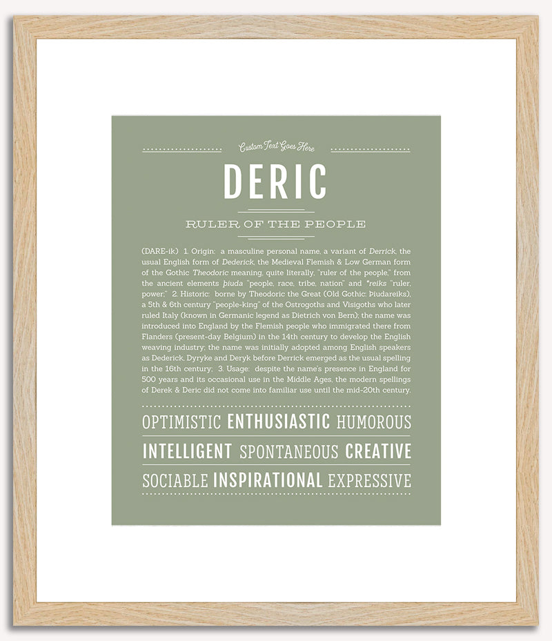 Deric | Name Art Print