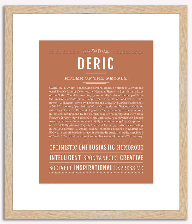 Deric | Name Art Print