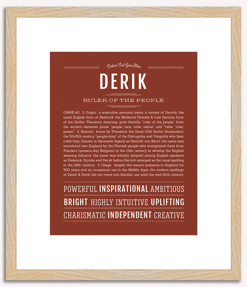 Derik | Name Art Print