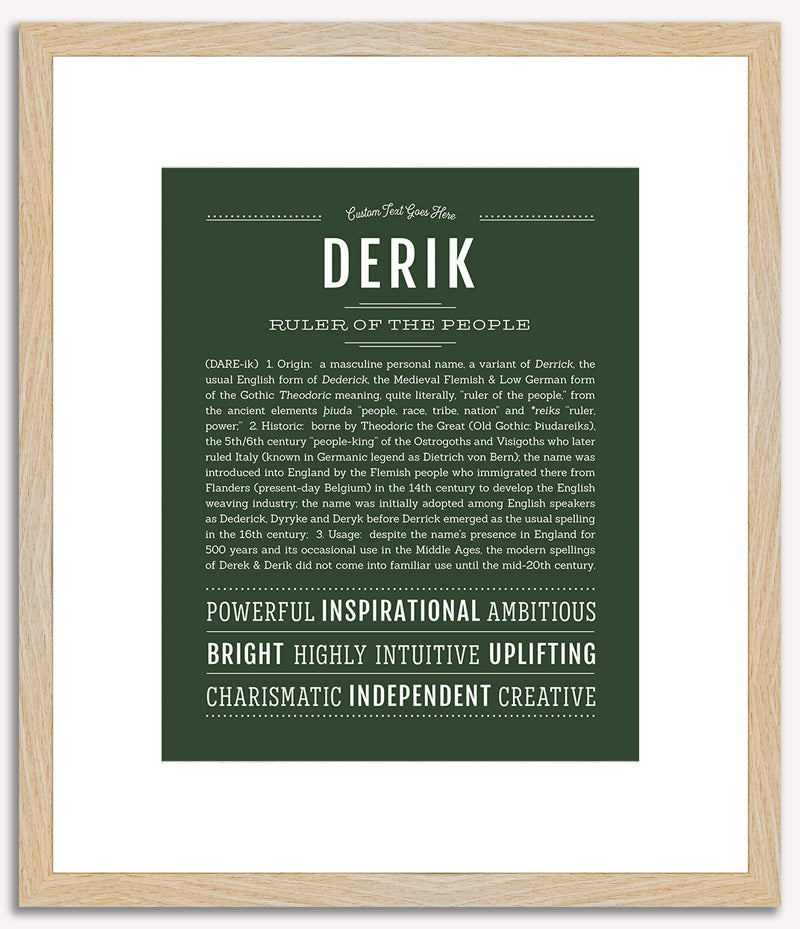 Derik | Name Art Print