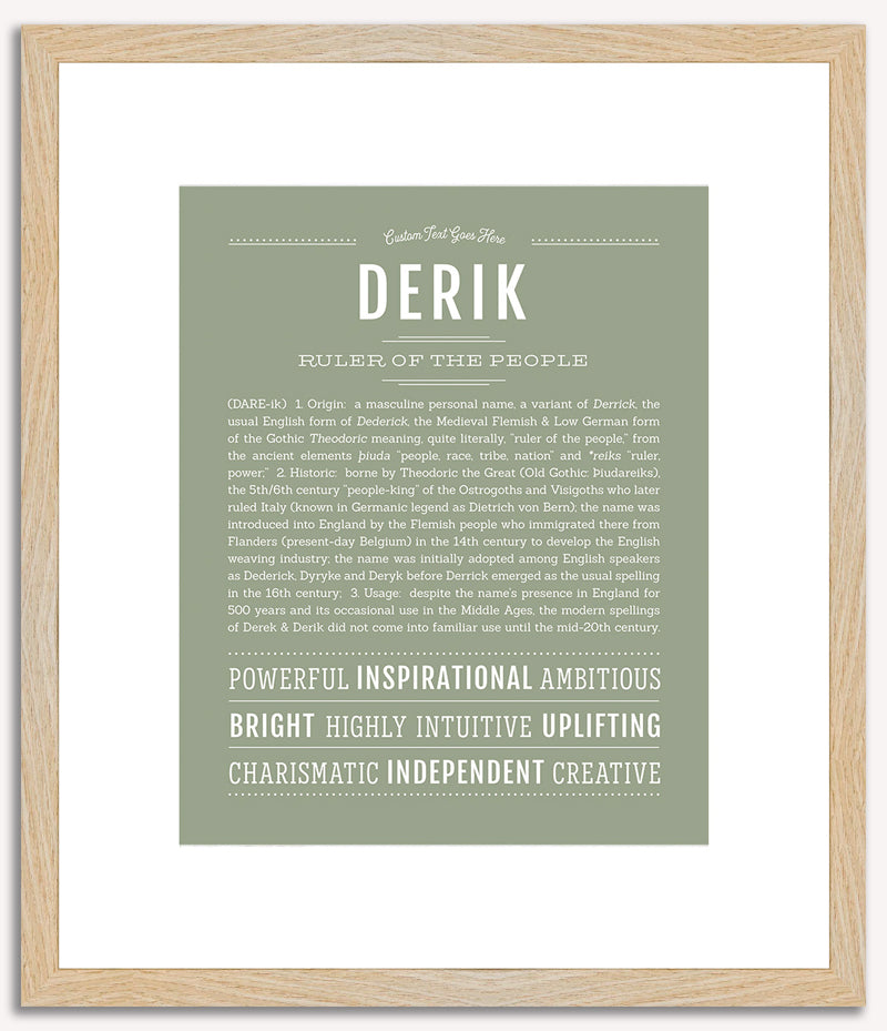 Derik | Name Art Print