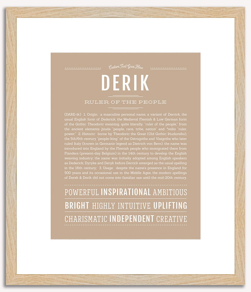 Derik | Name Art Print