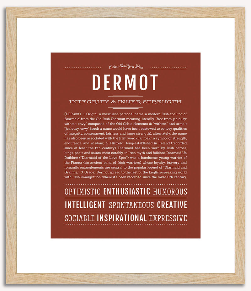 Dermot | Name Art Print