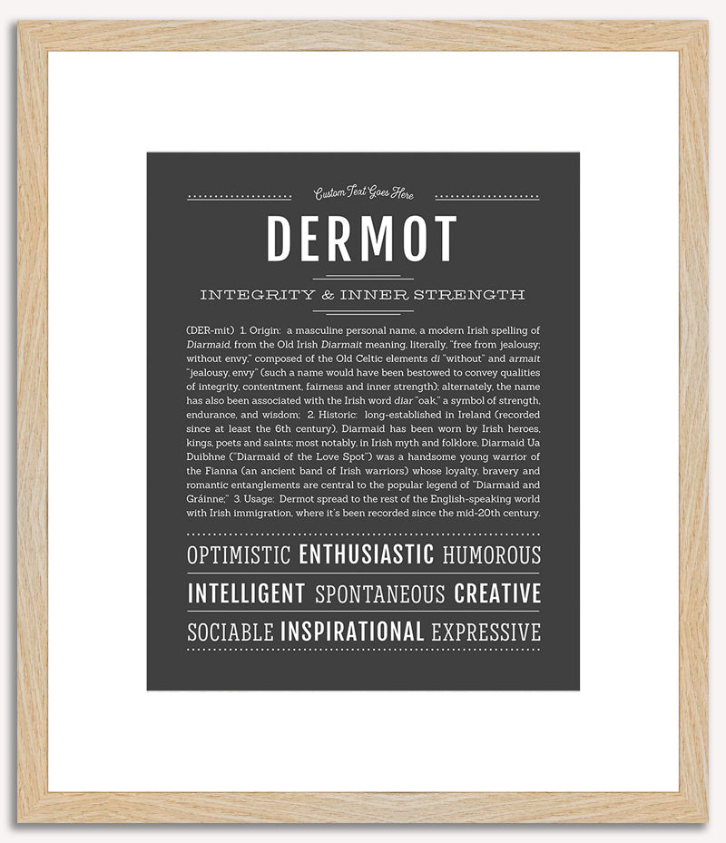 Dermot | Name Art Print